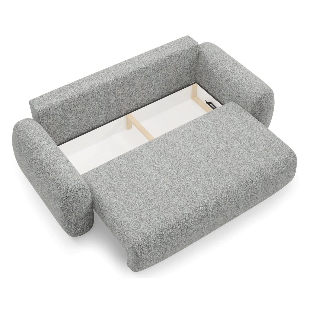 Sessame, Divano Letto 3 Posti Contenitore, 266x121 cm Grigio