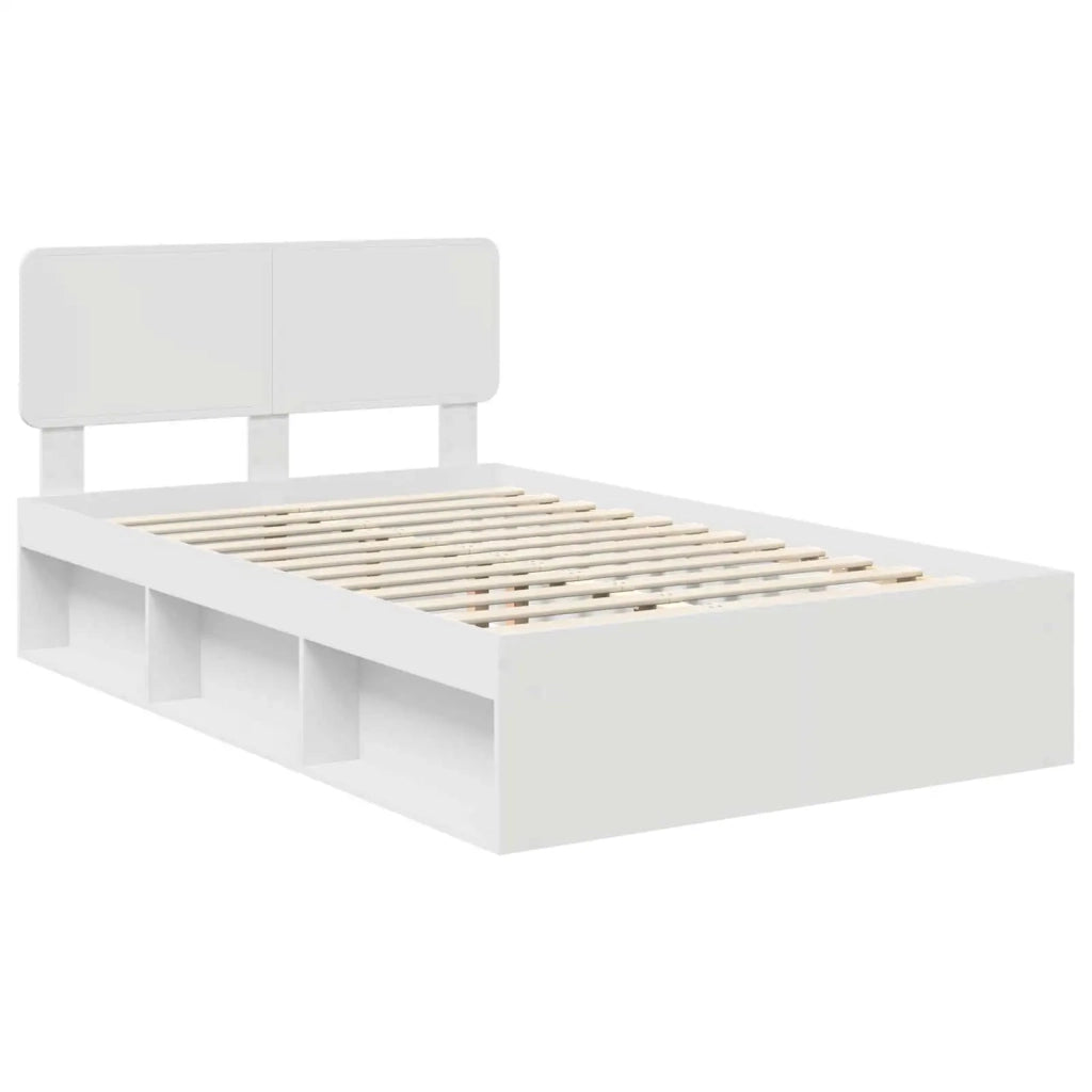 Struttura del letto Bianco 120 x 200 cm Pino massello 3412096