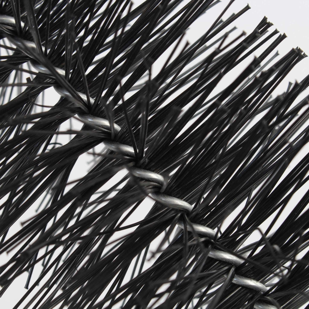 Set Black Brush con 24 spazzole per filtri a camera da laghetto, 60cm x Ø 15cm, polipropilene, nero, rimozione delle particelle più fini