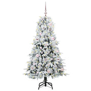 Albero di Natale | Decorazioni natalizie Artificiale con Rami Pieghevoli Bianco 150 cm