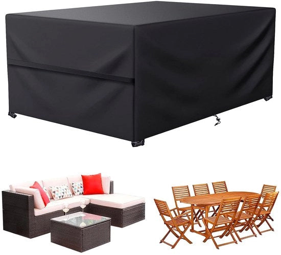 Copertura protettiva per mobili da giardino - impermeabile, protezione UV - 1 pezzo - nero - 213 x 132 x 74 cm