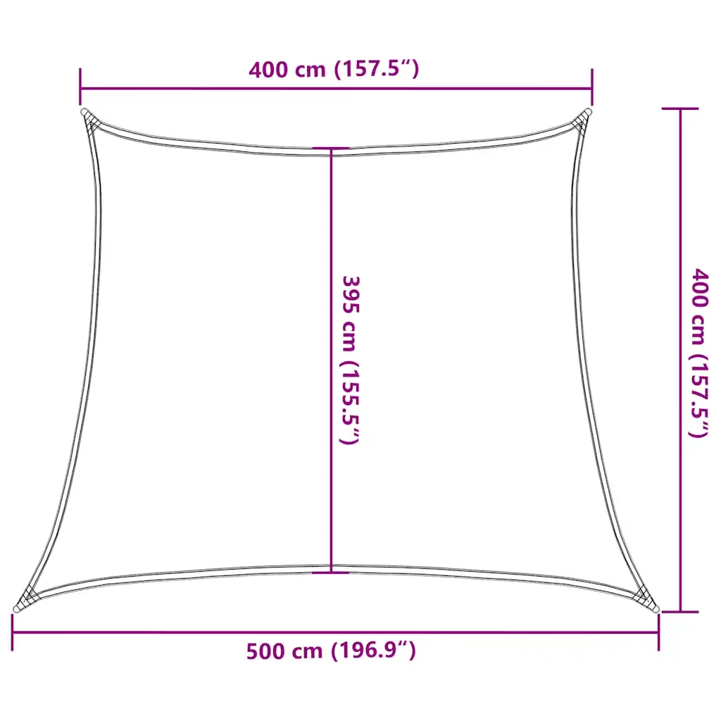 Vela Parasole 160 g/mÂ² Trapezio Verde Chiaro 4/5x4 m in HDPE