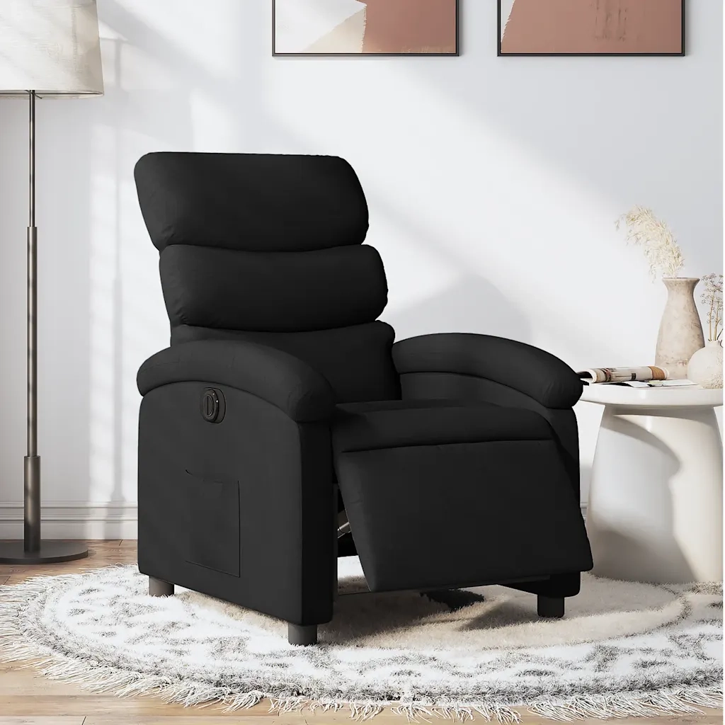 Poltrona Elettrica Reclinabile Nera in Tessutocod mxl 108877