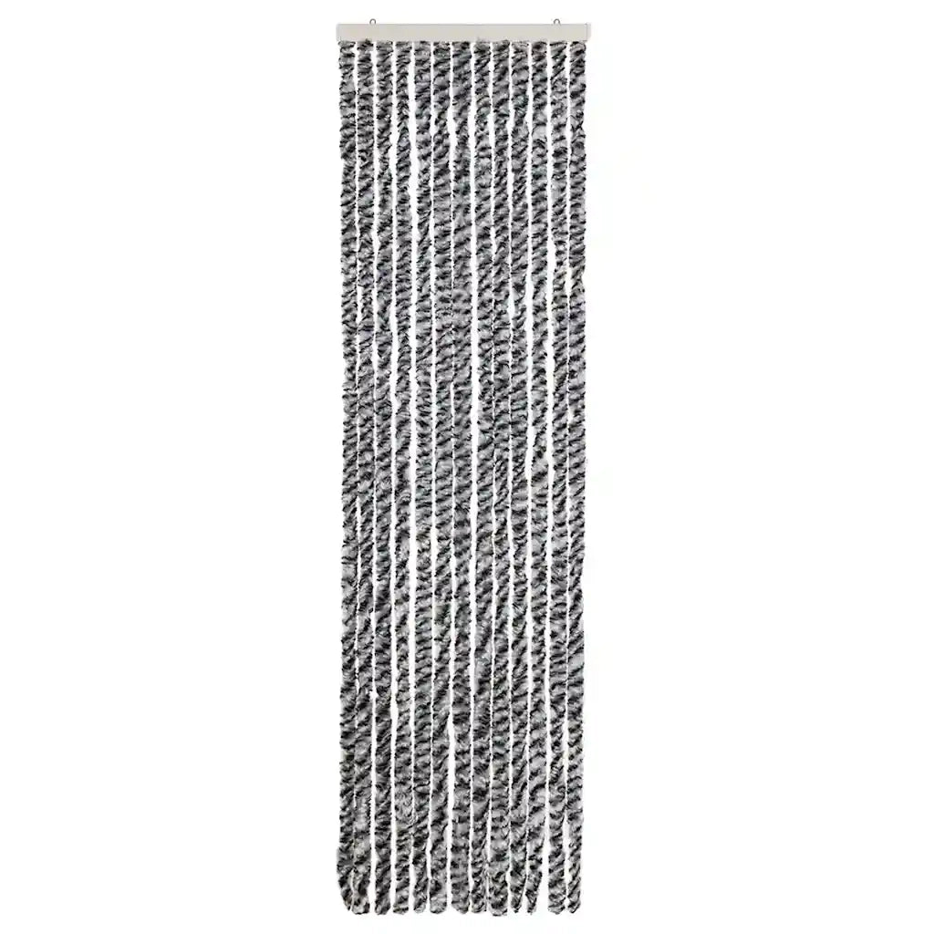 Tenda Antimosche Grigia Nera e Bianca 56x200 cm in Ciniglia CFW1633458