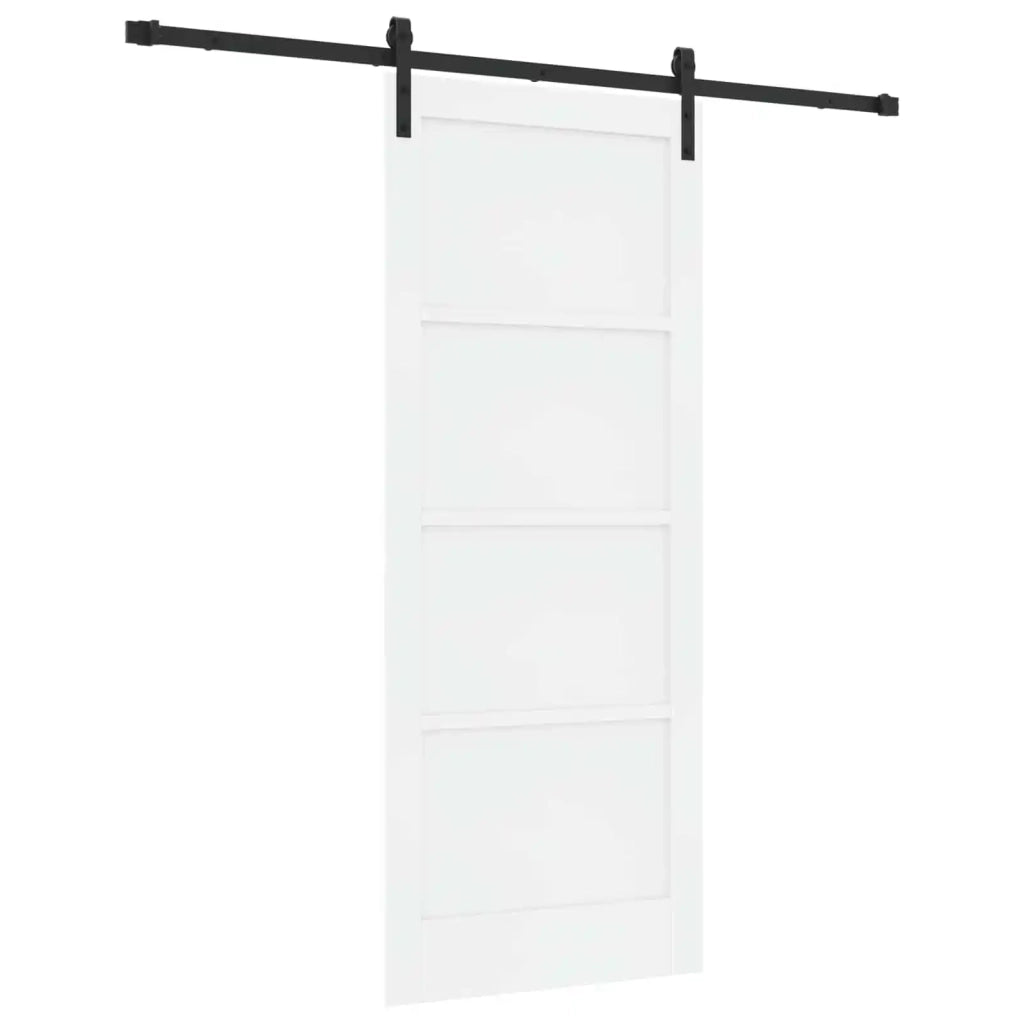 Porta scorrevole Bianco e Nero 83 x 202 cm
