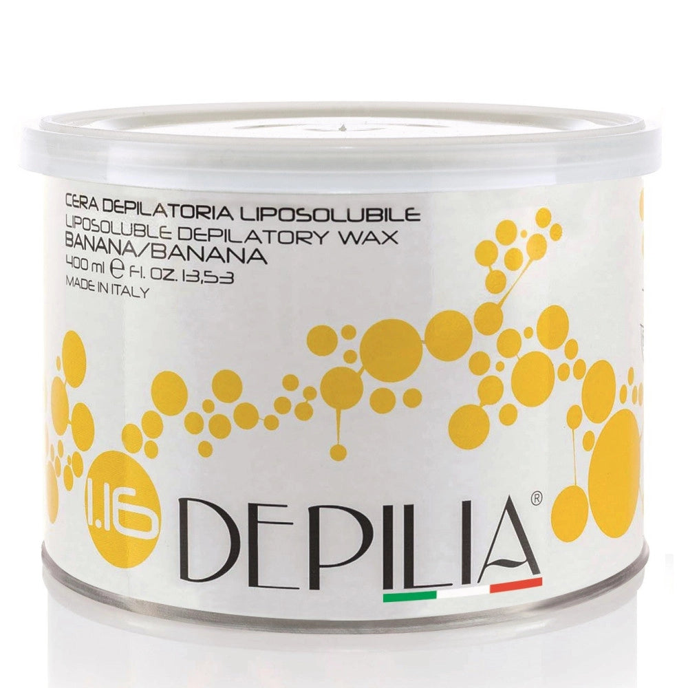 Trade Shop - Barattolo Cera Depilatoria Liposolubile Banana 1.16 400ml Ceretta Depilazione -