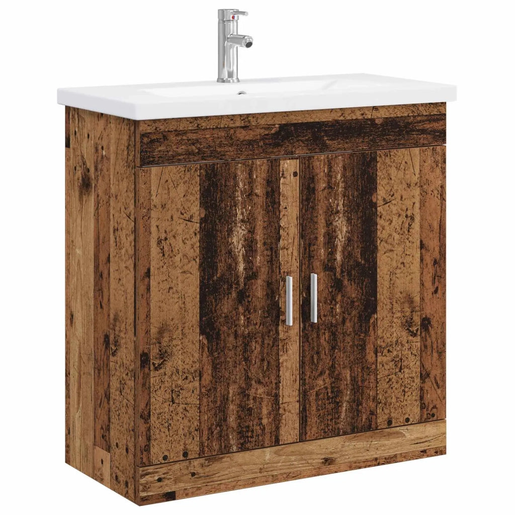 Set di mobili per il bagno Legno antico 81 x 40 x 84,5 cm 3404364