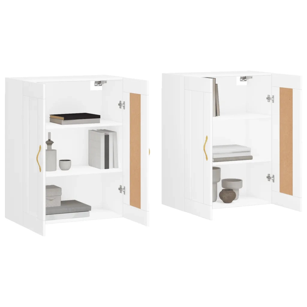 Armadietti a Parete 2 pz Bianchi in Legno Multistrato CFW7926473