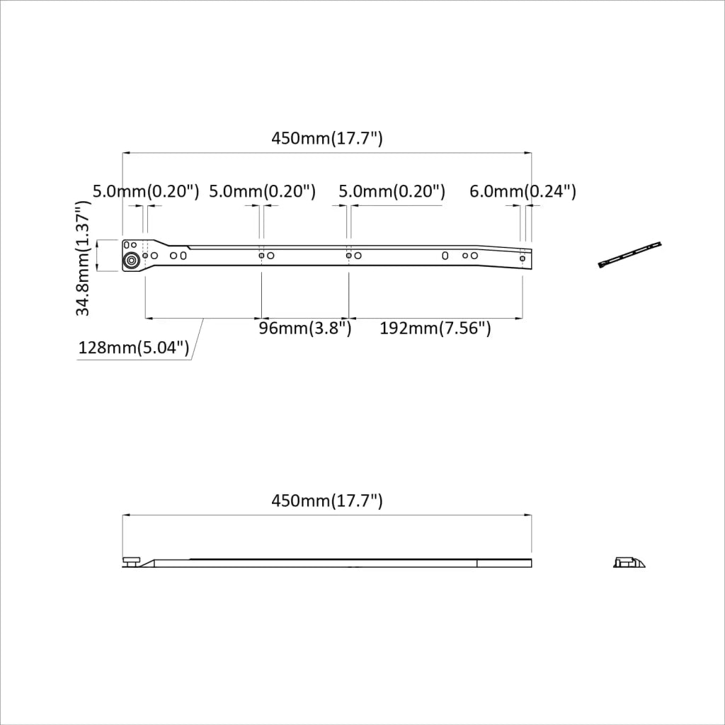 Scorrevole per cassetti 49 pz Bianco Acciaio CFW3712412
