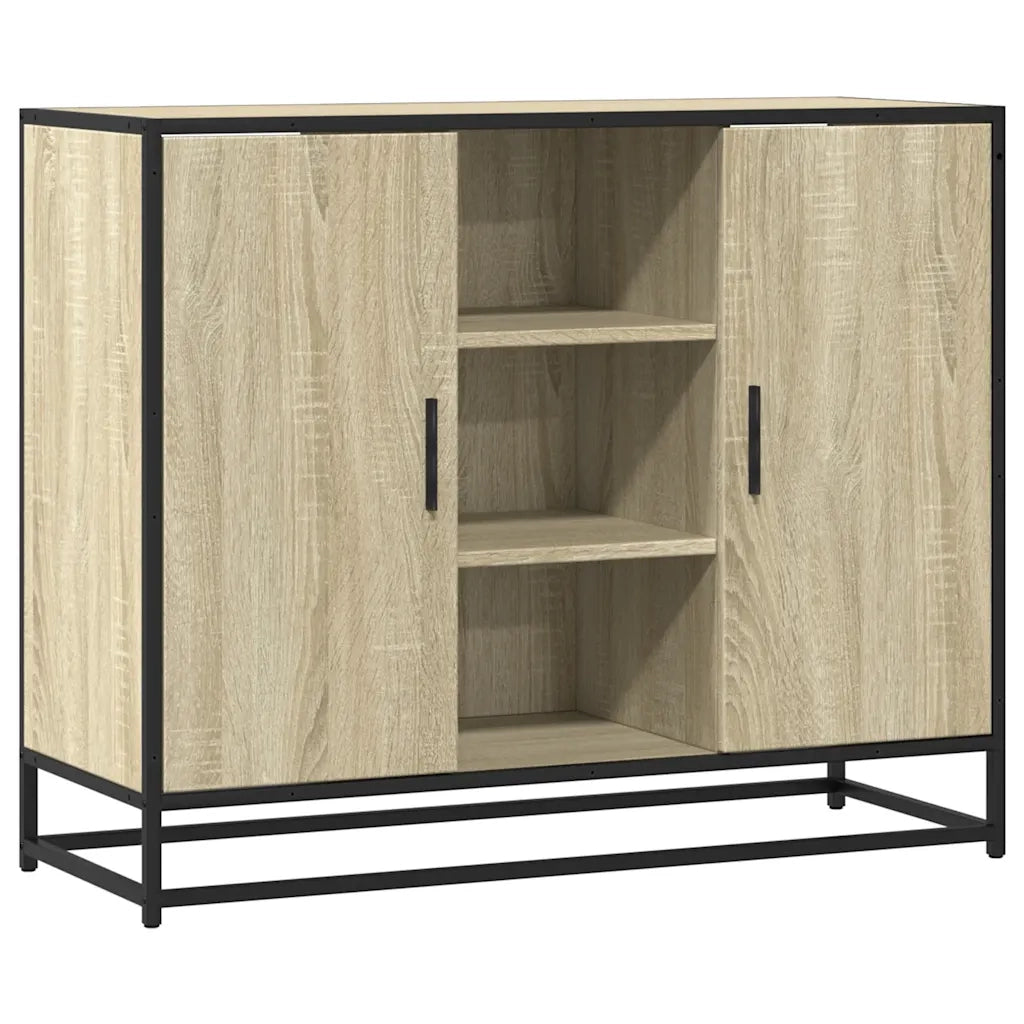 Credenza Rovere Sonoma 92x35x76 cm in Legno Multistrato 849015