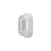 Trade Shop - Plafoniera Applique Ovale Griglia Tartaruga Bianca Campana In Vetro Attacco E27 -