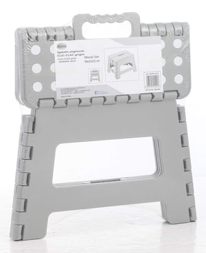Sgabello Pieghevole 30x22x22 cm in Polipropilene Grigio