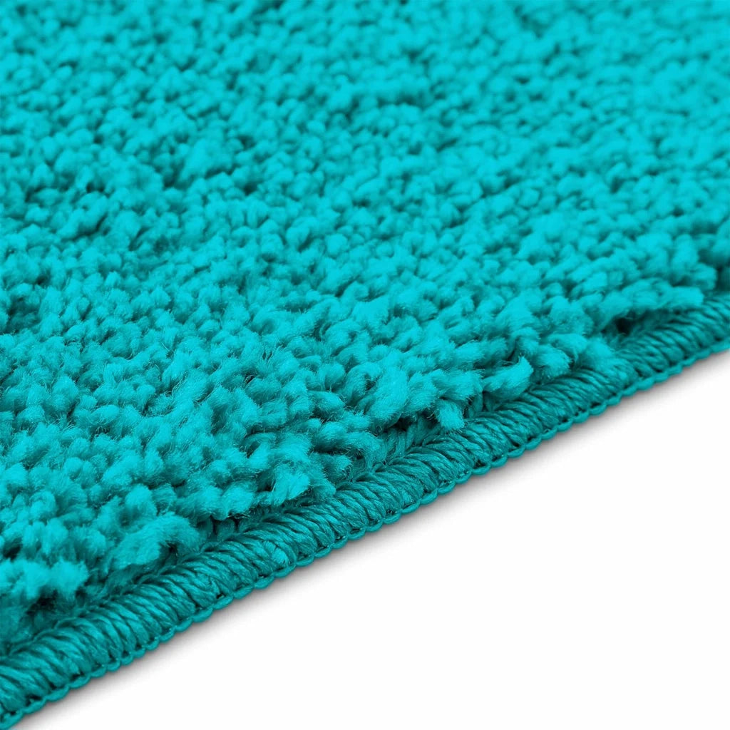 Tappetino da bagno antiscivolo Turchese 70 x 120 cm PP 4019850