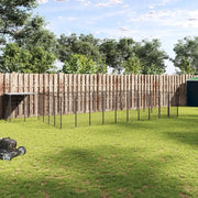 Gabbia per Cani Nera 19,36 m² in Acciaio 3082215
