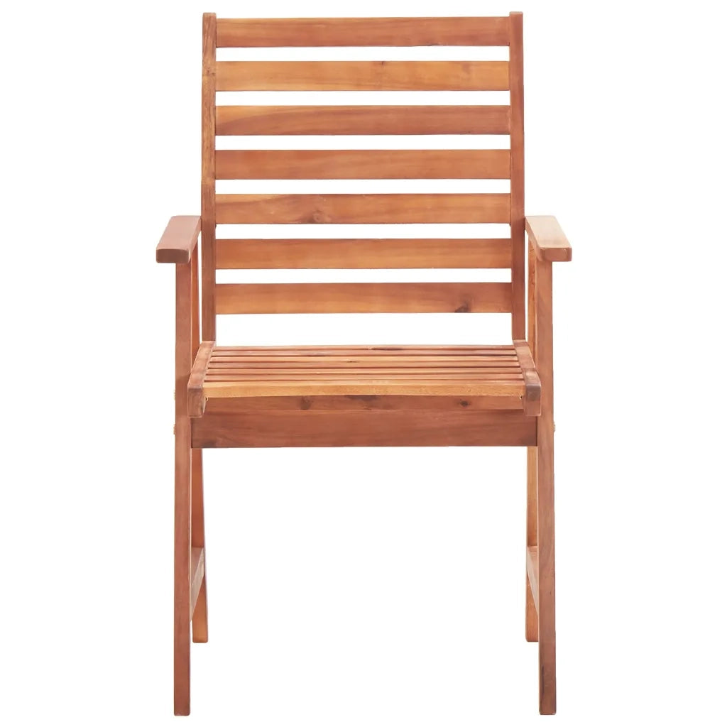 Sedie da Pranzo da Esterni con Cuscini 3 pz Massello di Acacia 3064369