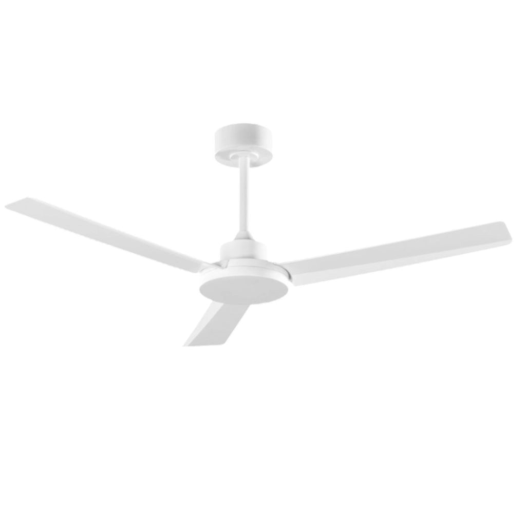 Ventilatore da Soffitto con Luce LED Integrata, Motore DC 30W, Diametro 132 cm, Bianco, Telecomando Incluso, 6 Velocità, Timer - Perenz