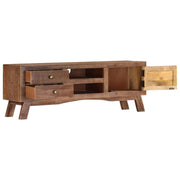 Mobile Porta TV 110x30x40 cm in Legno di Mango Grezzo 328303