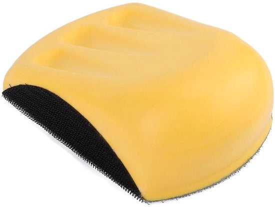 Blocco per pennelli ergonomico - con steel - schiuma PU - 125mm - per levigare/polire - leggero 106g