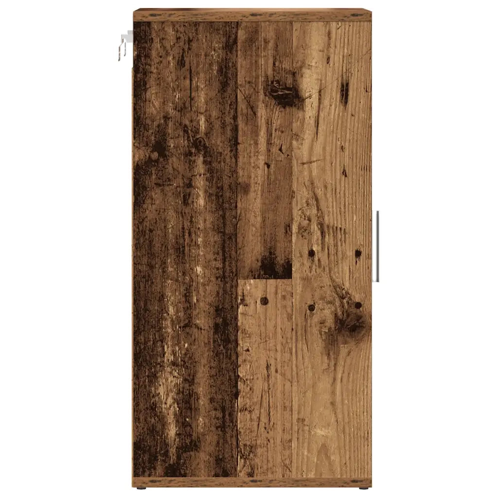 Scarpiere 2 pz Legno Antico 32x35x70 cm in Legno Multistrato 856705
