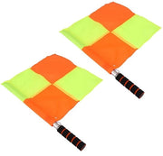Fiaccole per Campo da Calcio - 2 Pezzi - Materiale Resistente all'Acqua - Steli in Acciaio Inossidabile - Maniglia in Gomma - Borsa di Ricarica per Sport - Fiaccola del Giudice di Gioco