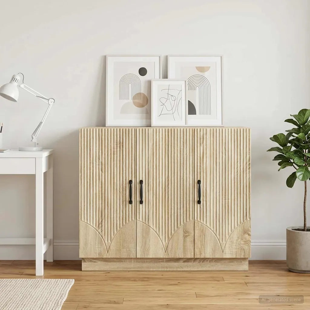 Credenza Rovere Sonoma 89 x 34,5 x 77 cm Legno ingegnerizzato 895337