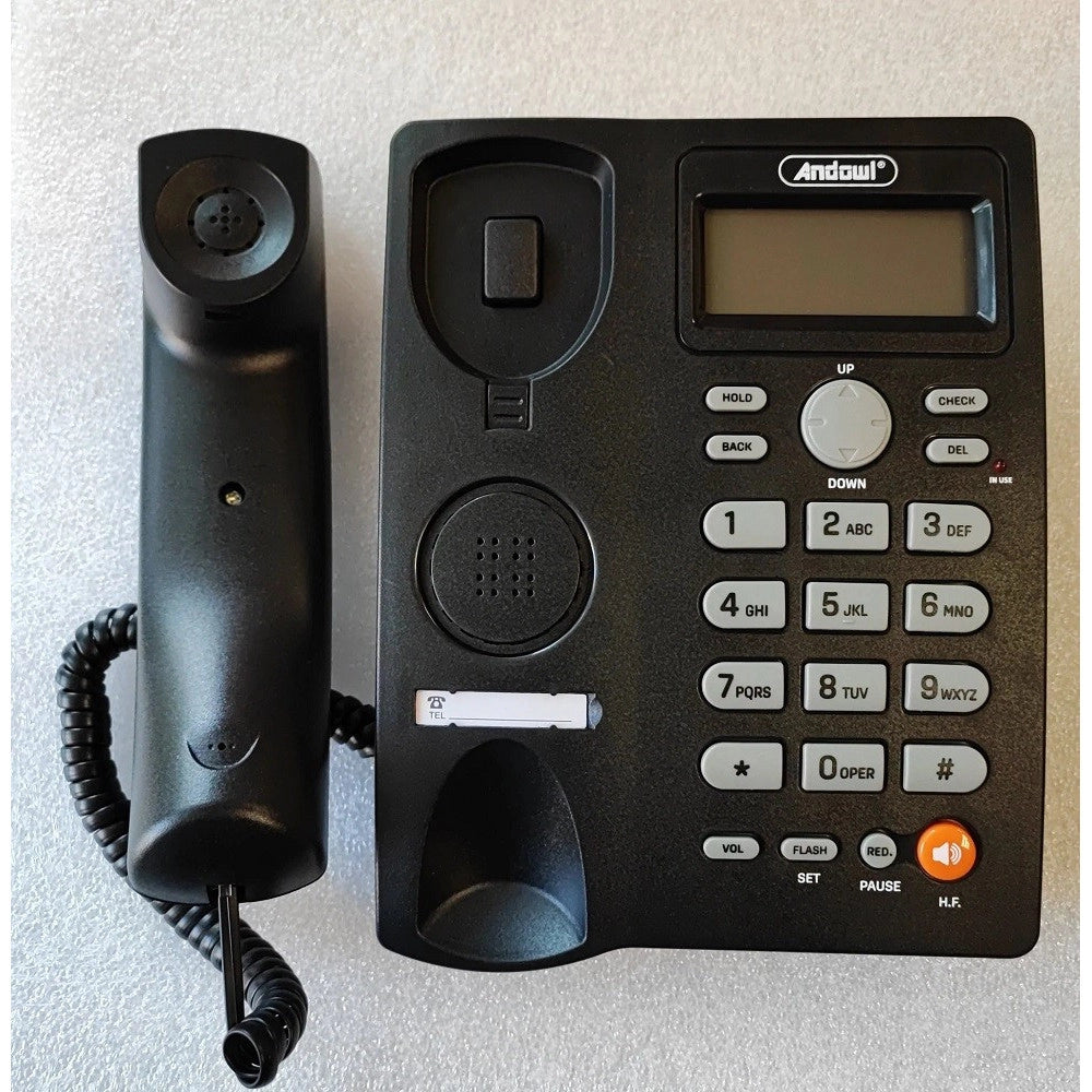 Trade Shop - Telefono Fisso Con Cavo Da Scrivania Funzione Di Richiamata Ufficio Casa Q-dh389 -
