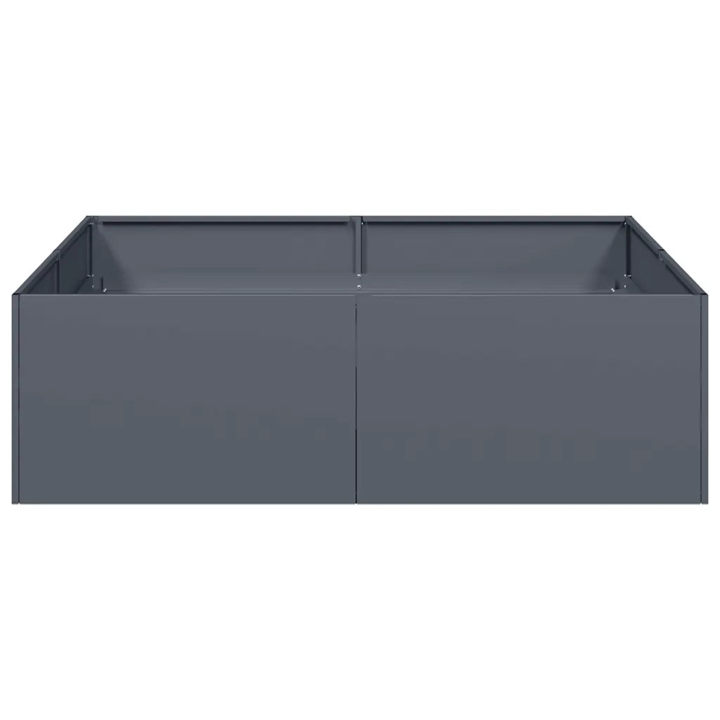 Fioriera Antracite 100x100x30 cm in Acciaio 860810
