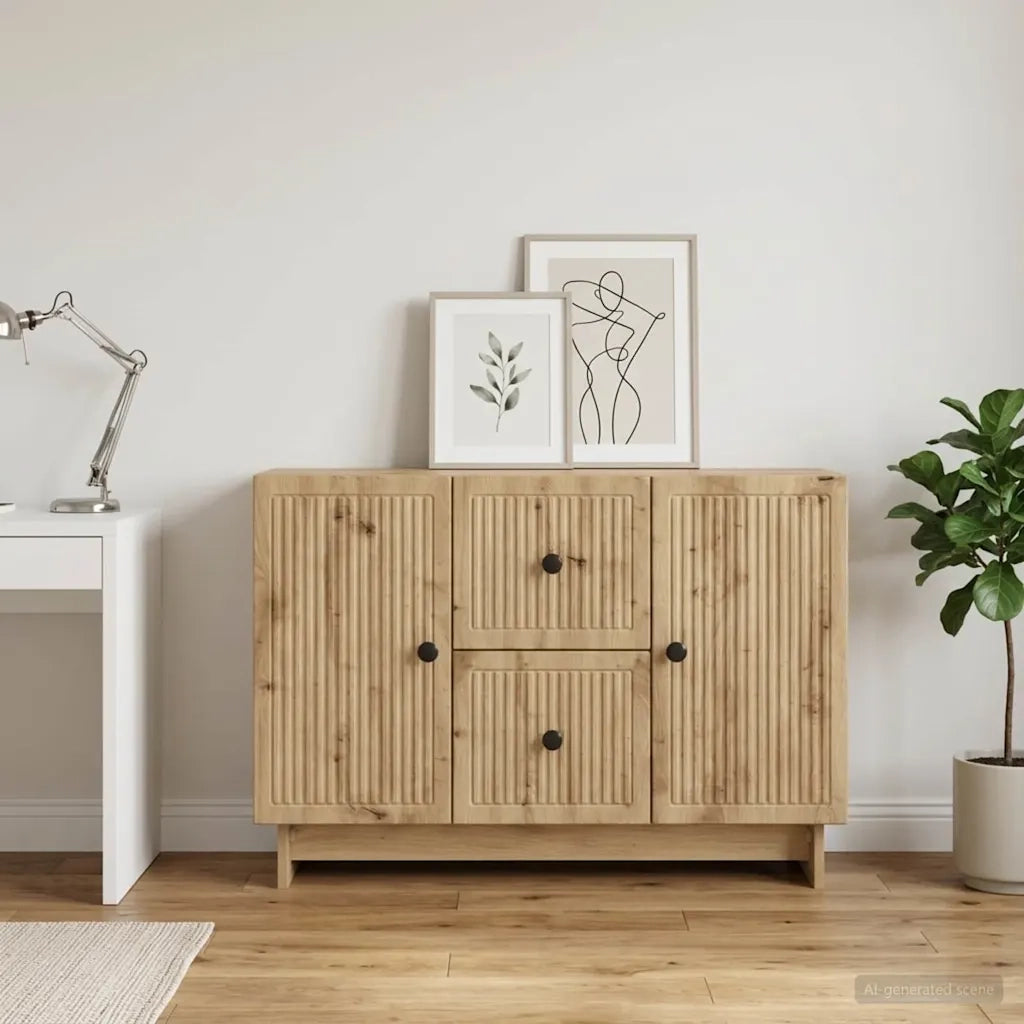 Credenza con cassetto Rovere Artigianale 89 x 34,5 x 60 cm 893974