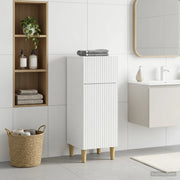 Mobiletto da Bagno ARNHEM Bianco Lucido 30 x 31 x 80 cm 896609