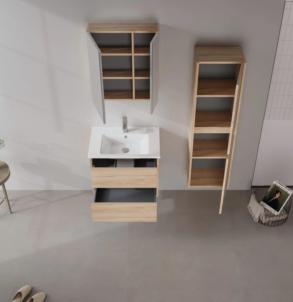 Mobile lavabo "Side 65 v2" - 65 x 45 x 52 cm - Rovere