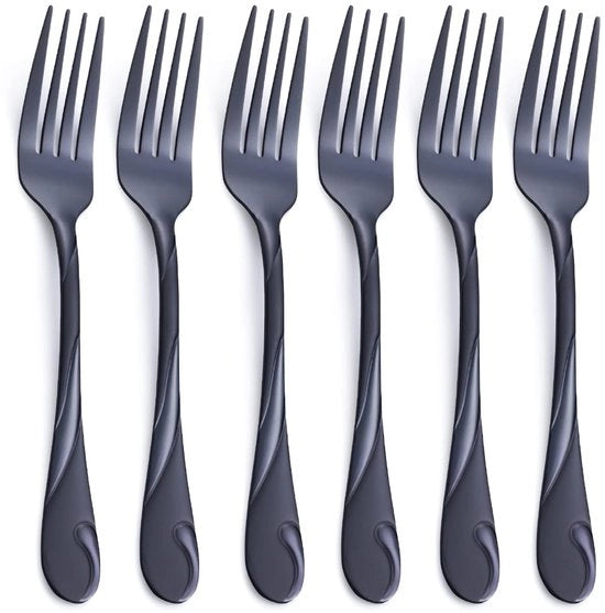 Set di forchette da cucina in acciaio inossidabile - 6 pezzi - design elegante