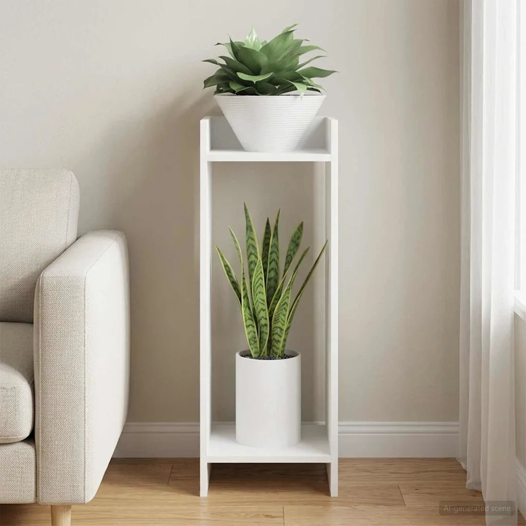 Supporto per piante Bianco 30 x 30 x 80 cm Legno ingegnerizzato