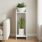 Supporto per piante Bianco 30 x 30 x 80 cm Legno ingegnerizzato