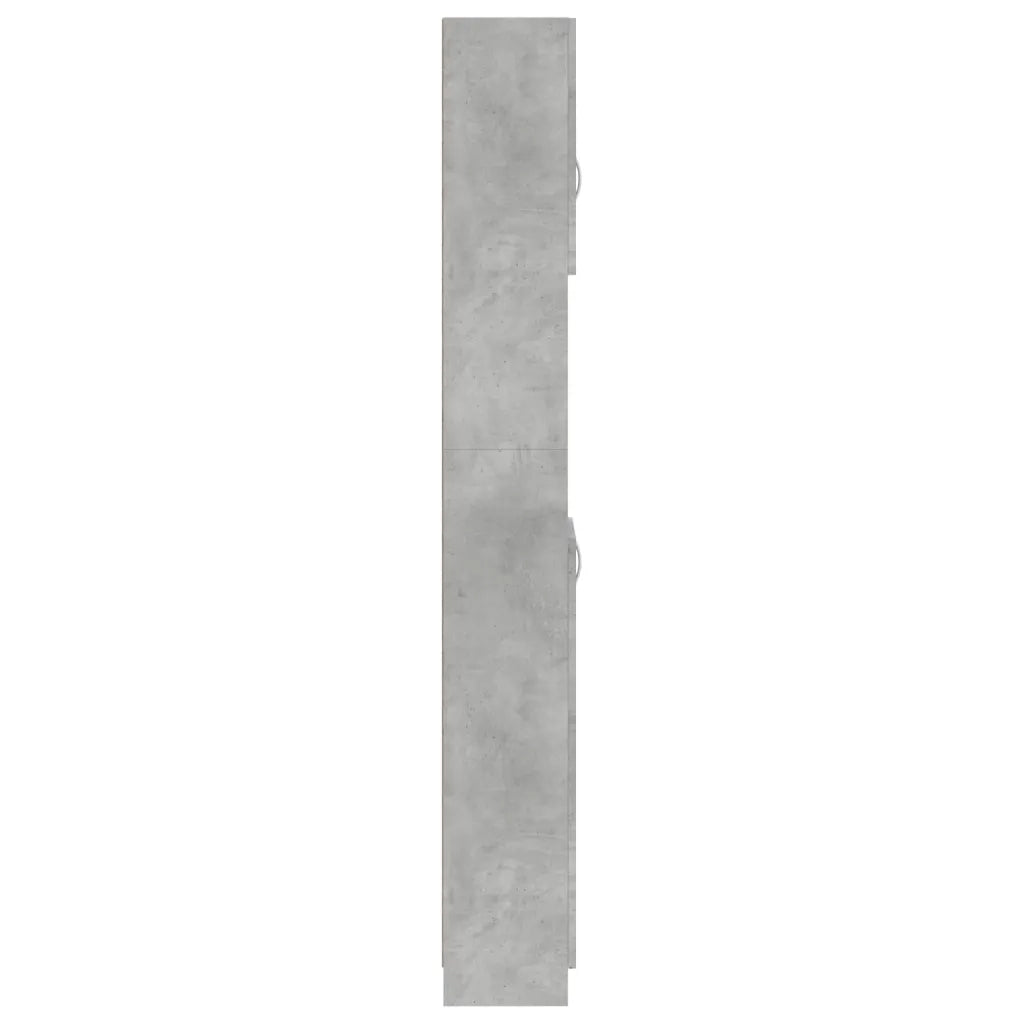 Mobile da Bagno Grigio Cemento 32x25,5x190 cm Legno Ingegnerizzato 802880