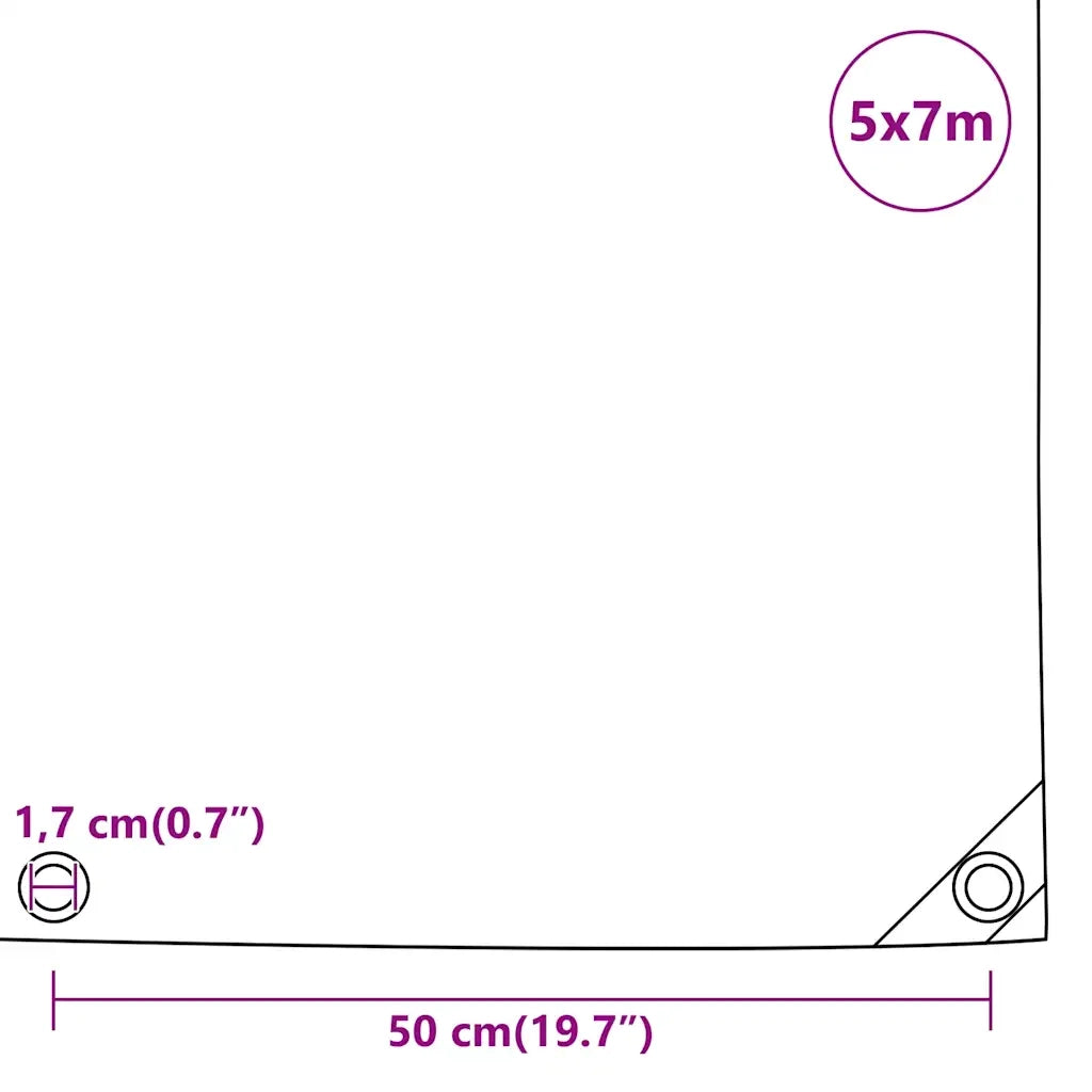 Telone Antracite 5x7 m 650 g/m² 156105