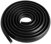 Gomme adesivi Acqua-Resistenti - Profili di Gomma per Porte - Strisce di Protezione - Profilo di Gomma - Nero - Lunghezza 1,7 m