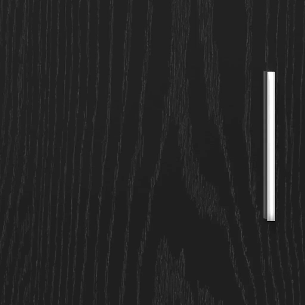 Supporto per acquario in rovere nero 101x41x58 cm in legno ingegnerizzato 862153