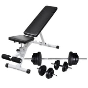 Panca da allenamento con set di manubri e dischi 60,5 kg 02_0000054