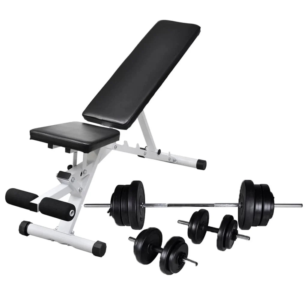 Panca da allenamento con set di manubri e dischi 60,5 kg 02_0000054