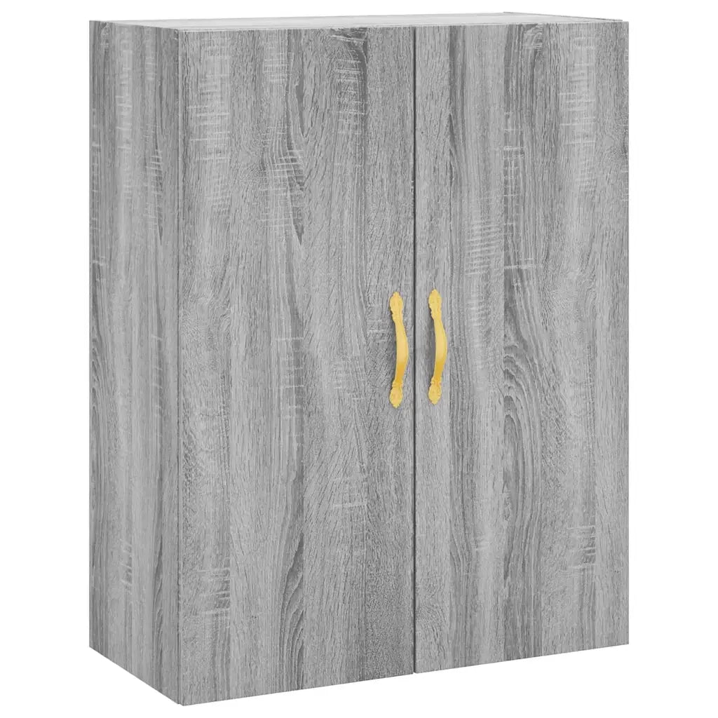 Credenza-Buffet-Armadio da cucina Grigio Sonoma 69,5x34x180 cm in Legno Multistrato 464605