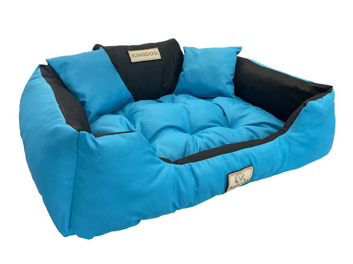 AIO FACTORY 100x75 cm KINGDOG Cuccia per cani impermeabile personalizzabile Blu