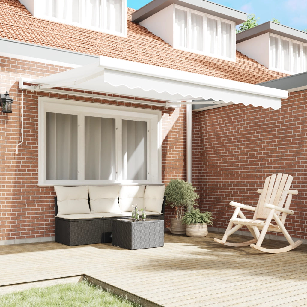 Tenda Retrattile Manuale Bianca 350x250 cm