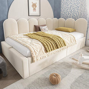 Divano letto daybed - Xylo - 90x200 cm contenitore idraulico beige