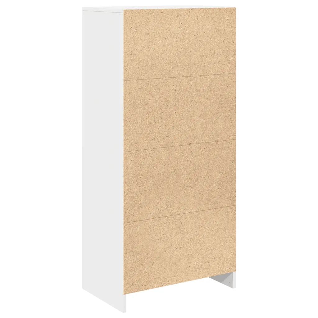 Armadio con Cassetto Bianco 55,5x34x119,5 cm Legno Multistrato CFW6171250