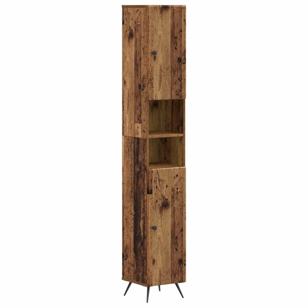 Set di Mobili da Bagno da 4 Pezzi BREDA Legno antico 3417970