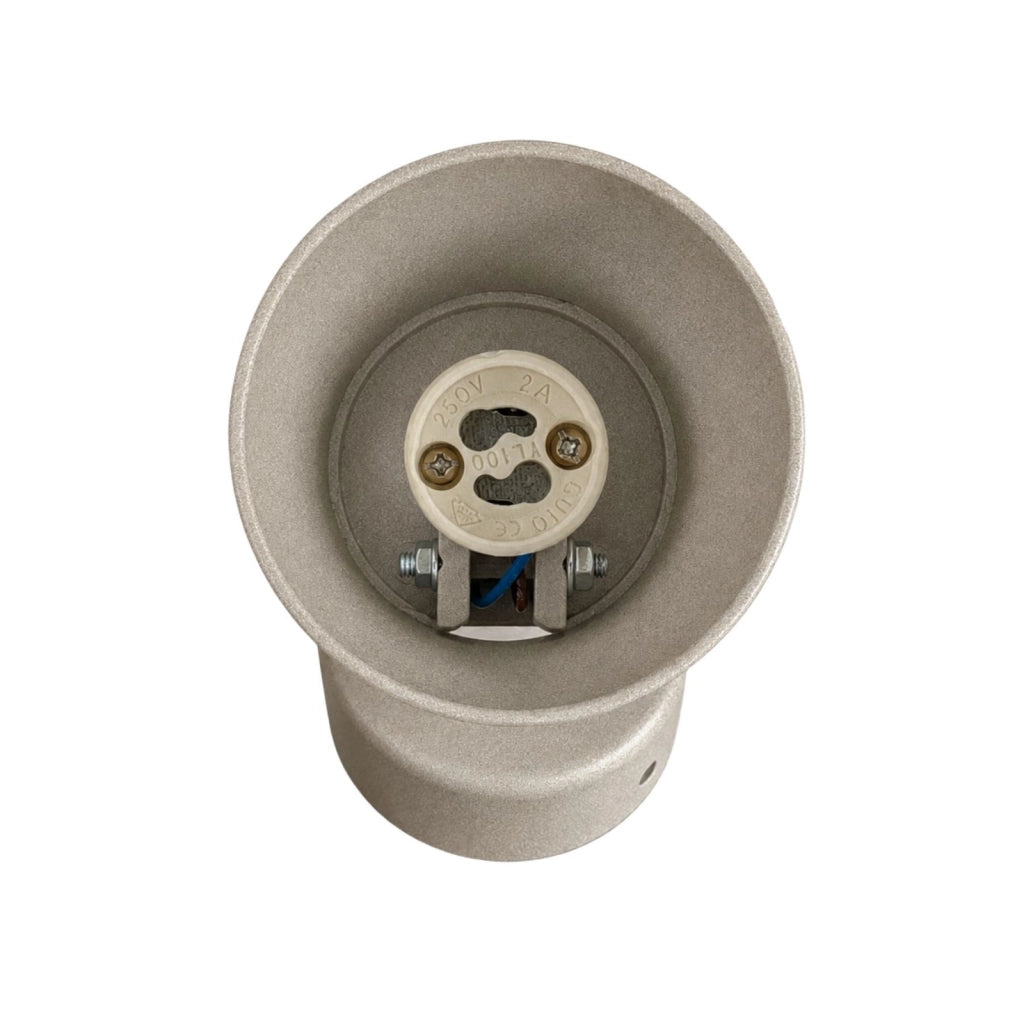 Faro Lampada Led Da Soffitto Parete GU10 Orientabile, Colore Disponibili Bianco Nero Sabbia (Sabbia)