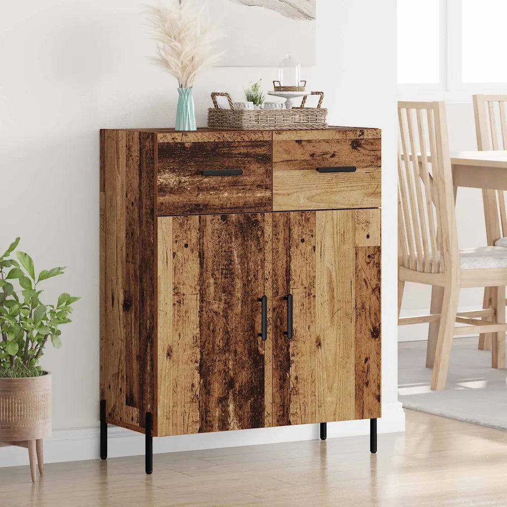 Credenza-Buffet-Armadio da cucina Legno vecchio 69,5 x 34 x 90 cm Legno multistrato 194031