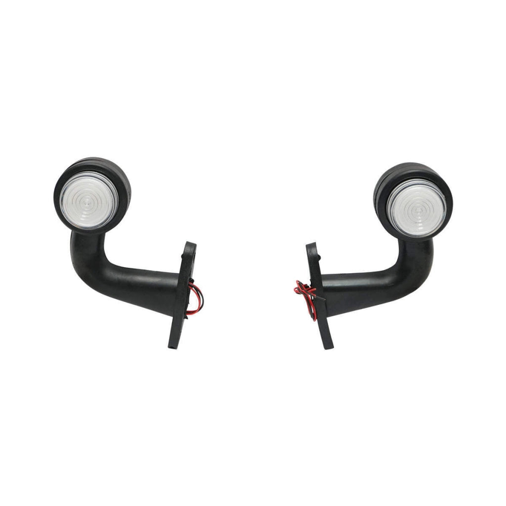 Set di lampade laterali con LED NEON, 12-24V, rosso-bianco, Breckner Germany