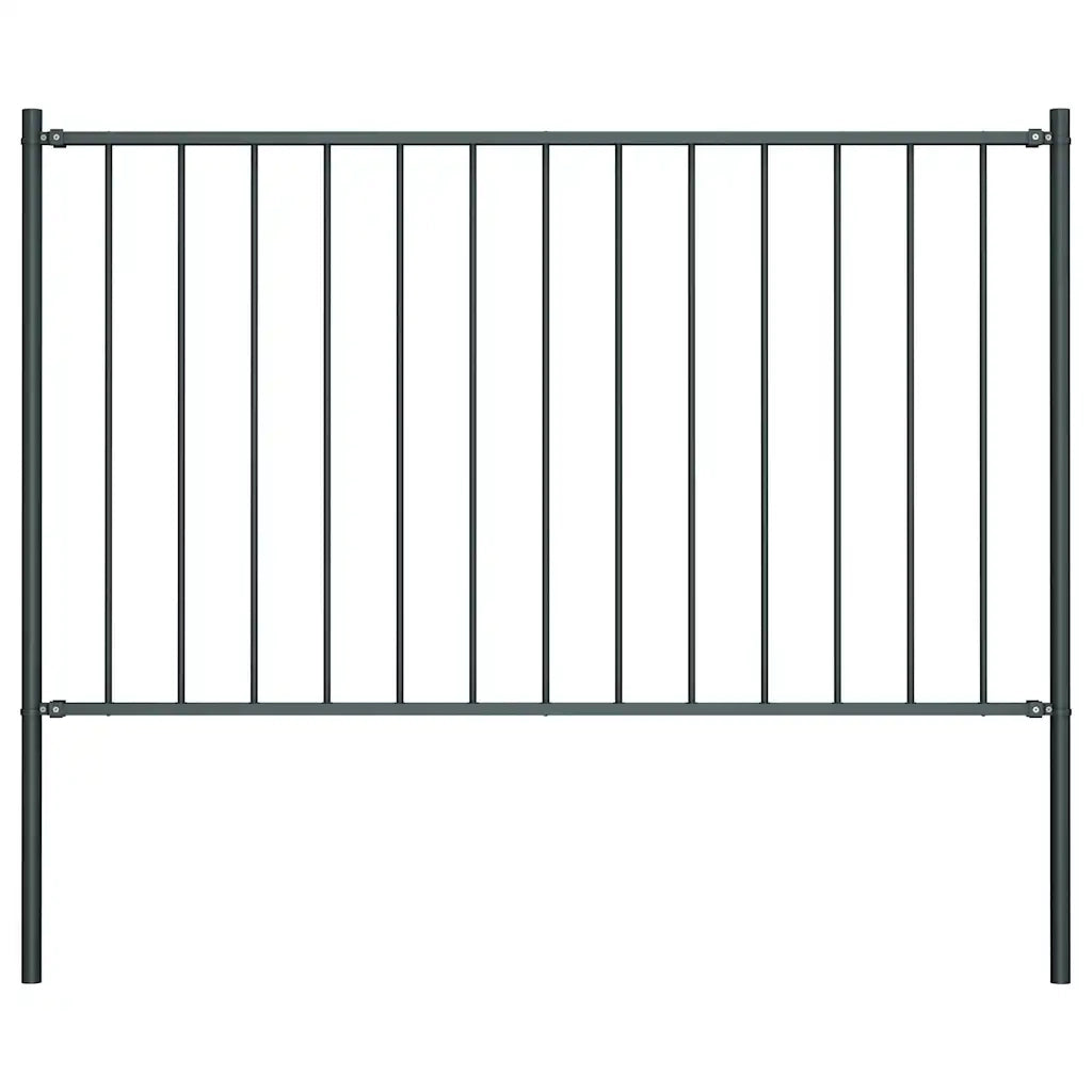 Pannello Recinzione e Pali Acciaio Verniciato 1,7x1m Antracite cod mxl 59513