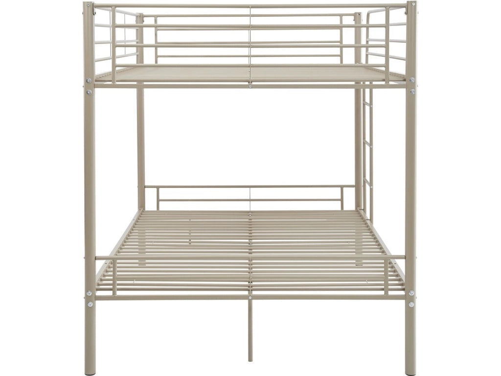 Letto a castello matrimoniale "Adam" con molla - 140 x 190 cm - Taupe